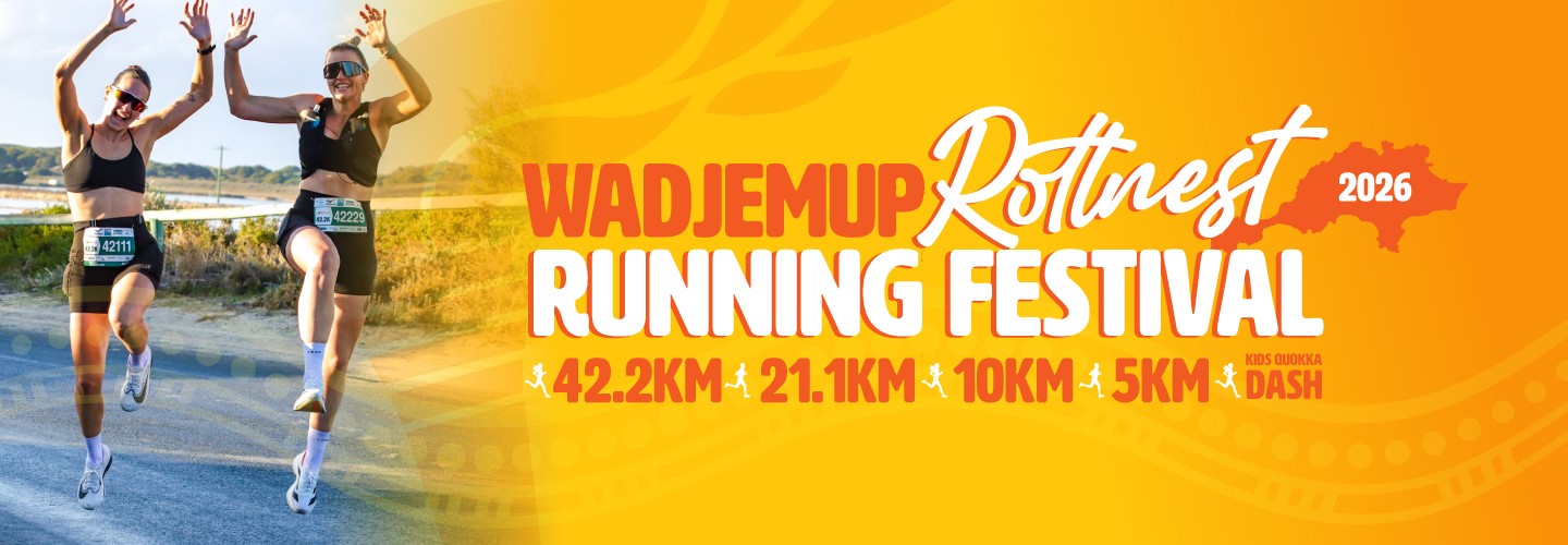 Wadjemup Rottnest Running Festival banner