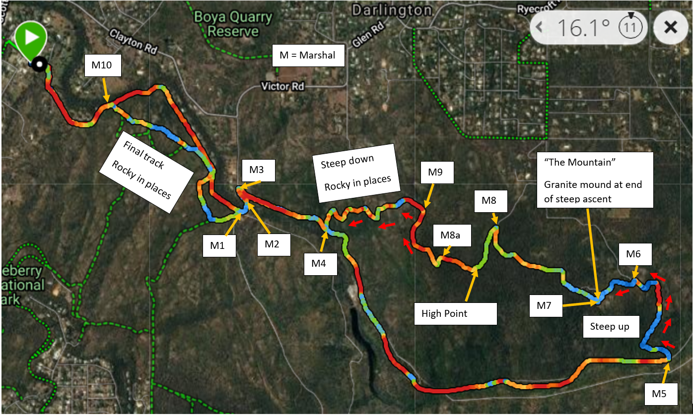 Map of the event