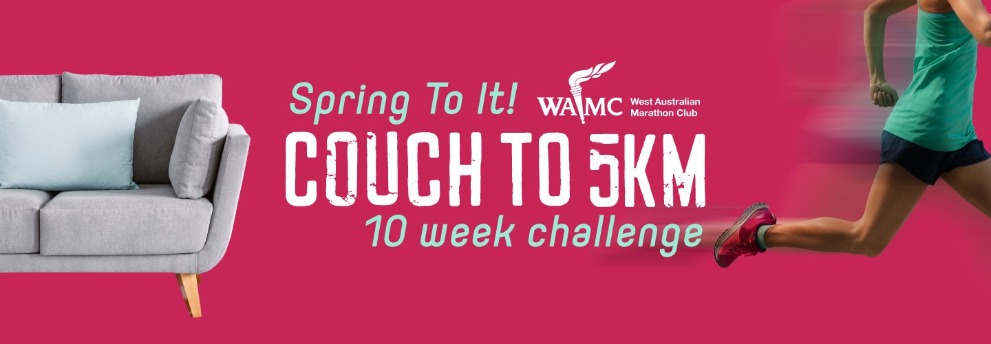 10 week couch to 5km training program banner