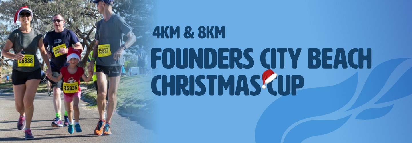 Founders City Beach Christmas Cup banner