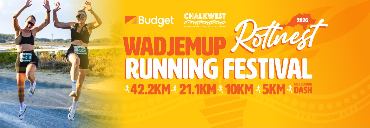 Chalkwest Budget Wadjemup Rottnest Running Festival banner