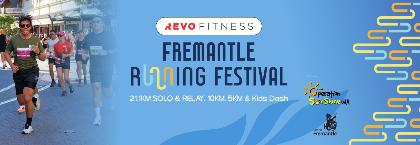 Revo Fitness Fremantle Running Festival banner