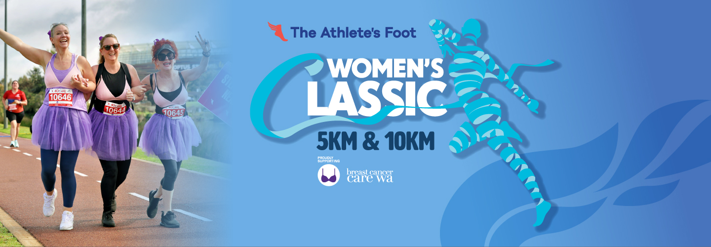 The Athletes Foot Women's Classic Fun Run banner