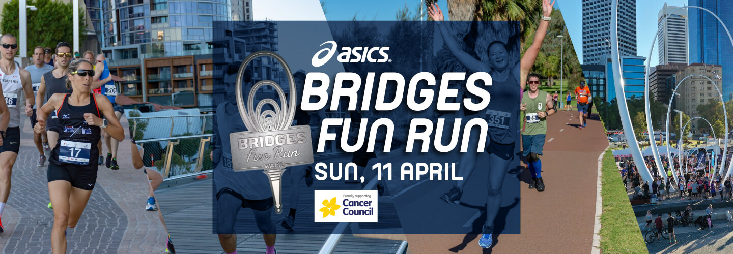 ASICS Bridges Fun Run banner