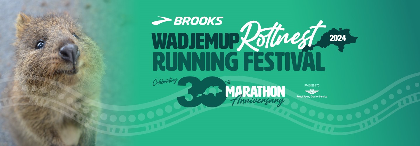 Brooks Wadjemup Rottnest Running Festival banner