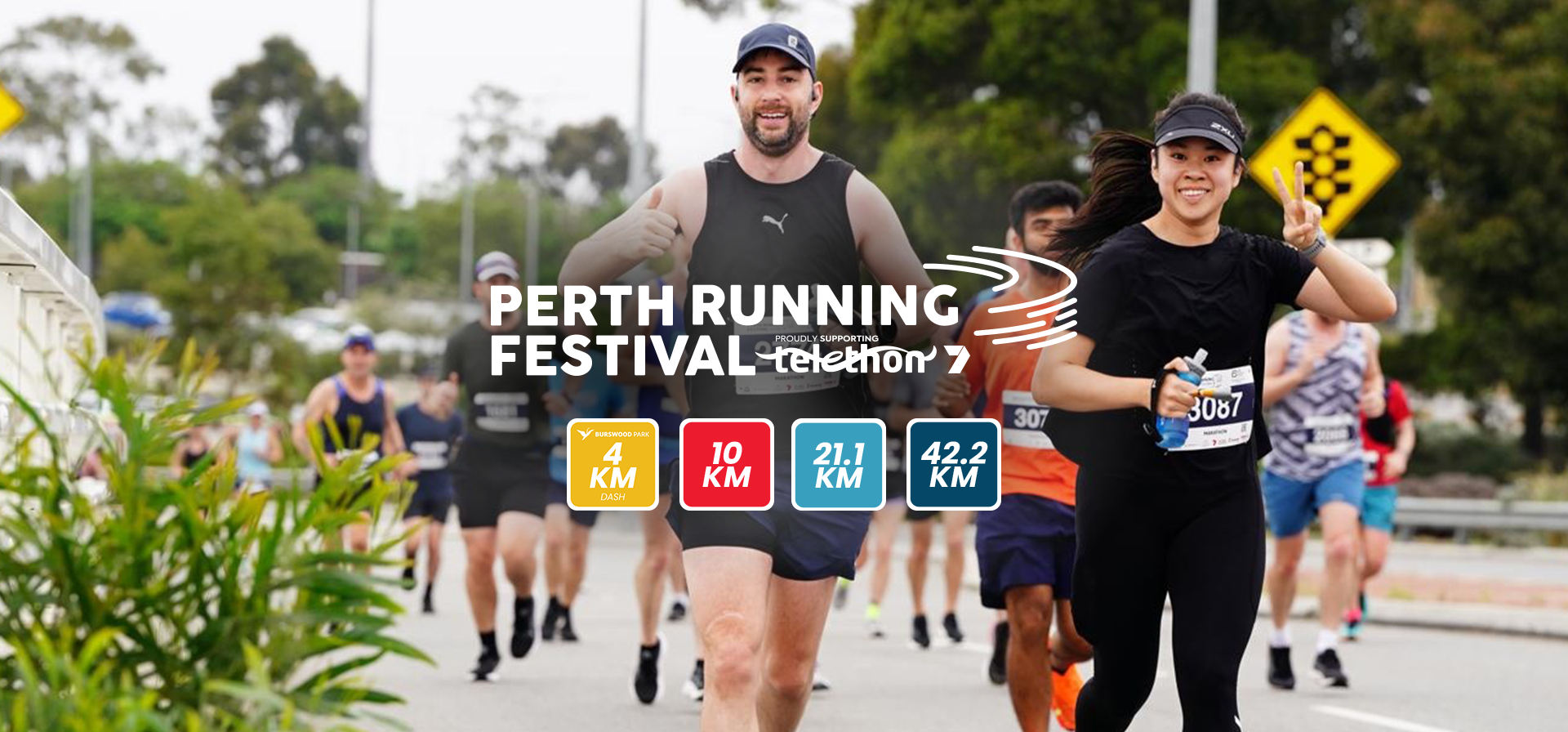 MARQUEE EVENT: 45th Perth Marathon at Perth Running Festival banner